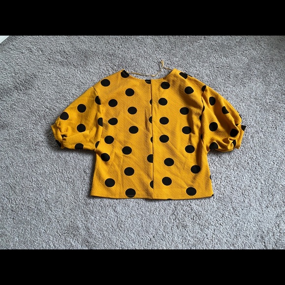 Zara vintage style polka dot top - Picture 2 of 3